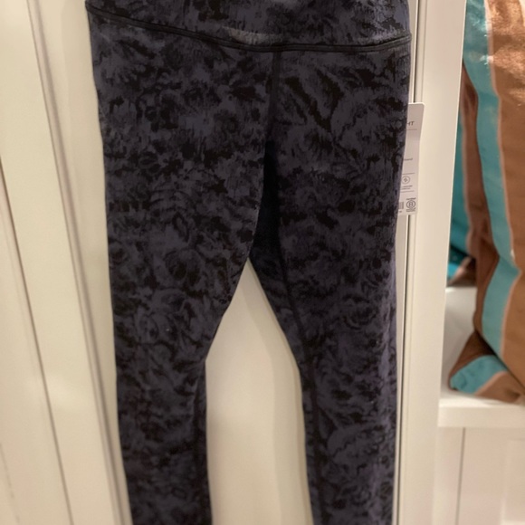Elation textured Athleta tights xxs blue/black - Picture 1 of 6